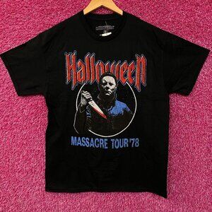 John Carpenter's Halloween Michael Myers Massacre Tour '78 Horror Graphic T-Shir